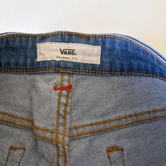 Vans Jean Womens 31 Blue Slim Fit Mid-Rise Stretch Denim - Picture 10 of 13